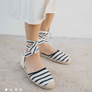 SOLUDOS classic striped espadrille